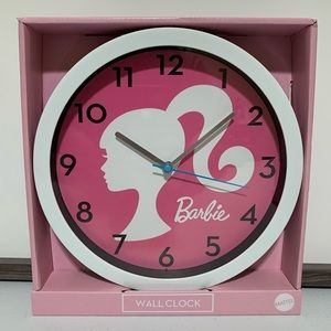 Mattel Barbie Analog Wall Clock-NIB